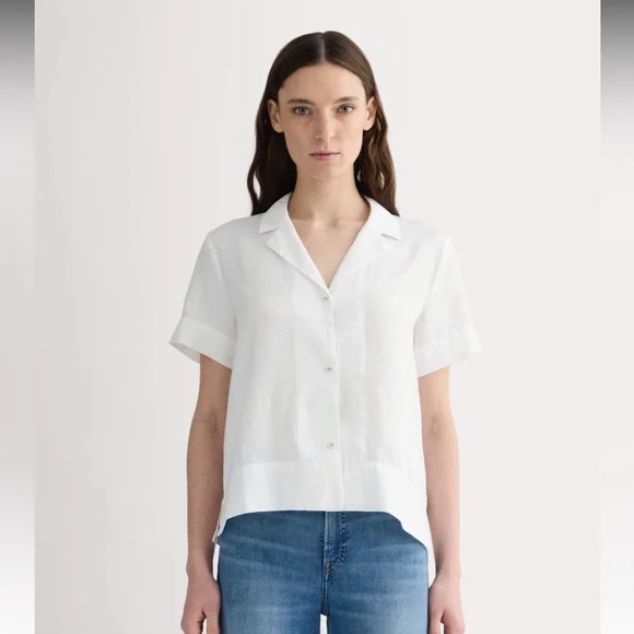 Everlane The Notch Shirt in linen - Picture 1 of 6